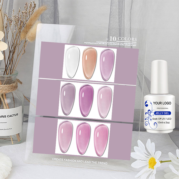 15ml buz pembe beyaz jöle tırnak jel cilası