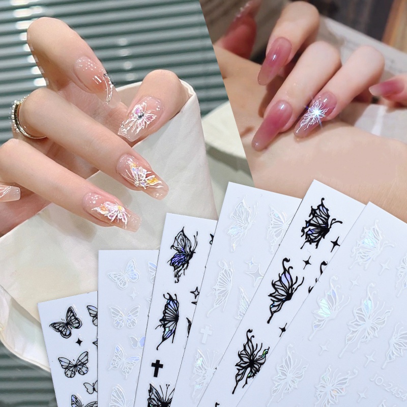 Kelebek Nail Art Etiketler