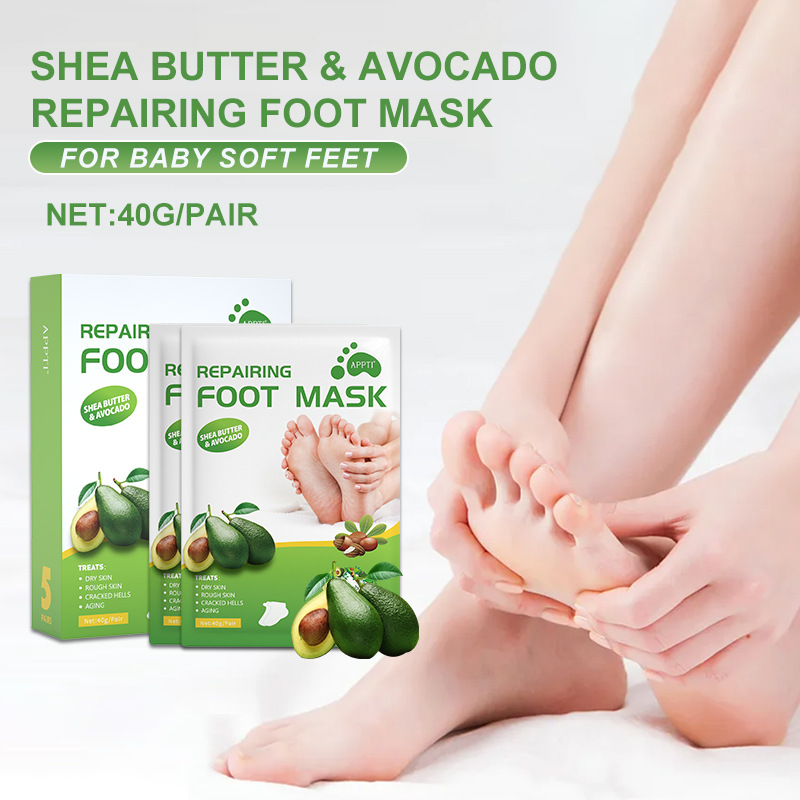 Tek Kullanımlık Avokado E Vitamini Besleyici Ayak Peeling Aptal Maskesi
