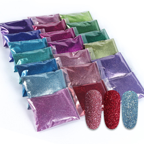 Holografik Pırıltılar Pigment Nail Art Tozları