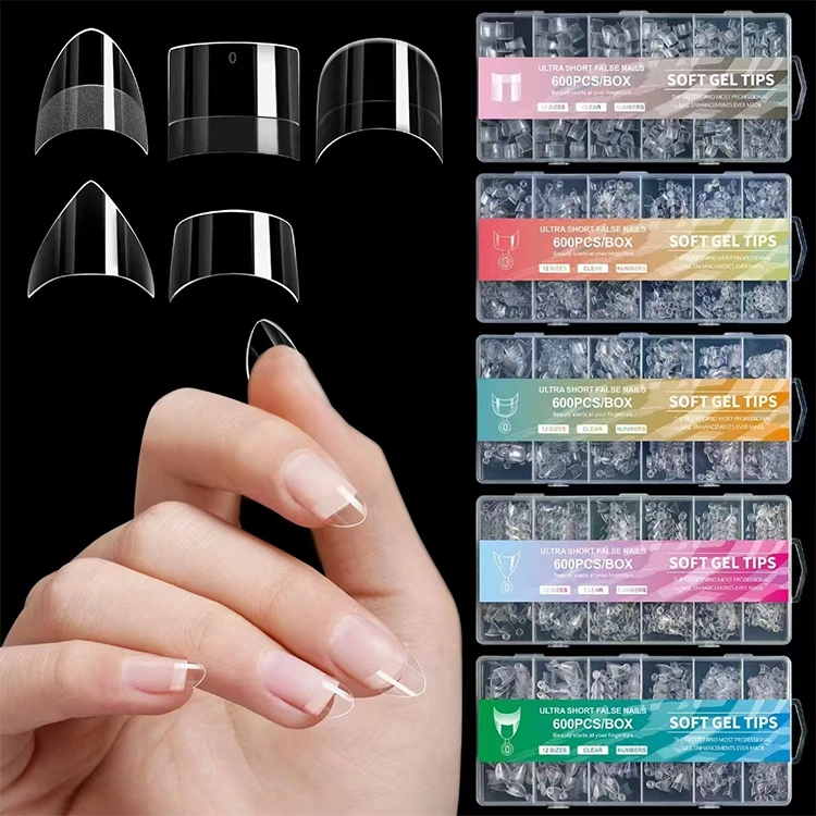 Ultra Kısa Yumuşak Jel İpuçları - 600 PCS